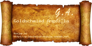 Goldschmied Angéla névjegykártya